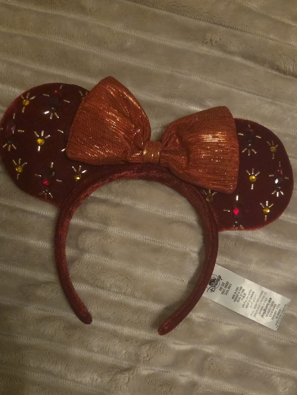 Disney Parks Beauty & The Beast Minnie Ears Headband